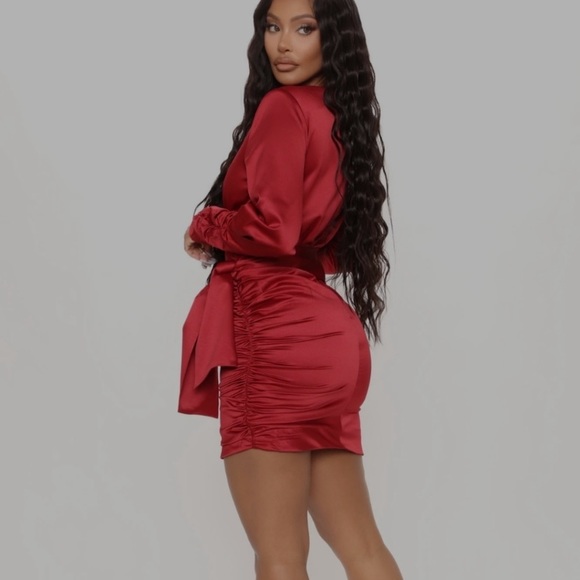 Fashion Nova Bella Satin mini dress - Picture 7 of 8